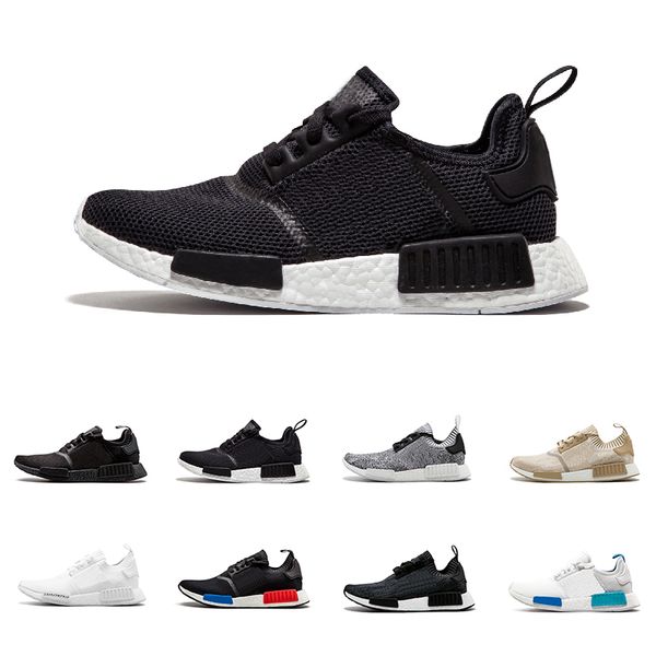 new nmd r1 runner nbhd primeknit triple black white green camo running shoes men women mens nmds runners xr1 sports shoe sneakers 36-45